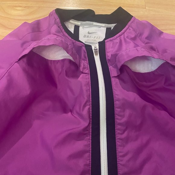 Nike Women's Dri-Fit Running Jacket Retro Purple Size XS - Picture 2 of 7